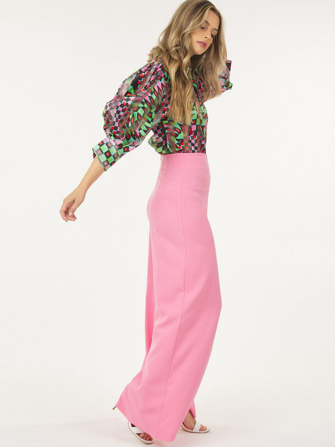 WOMEN'S ZIP UP WIDE LEG PALAZZO PANTS