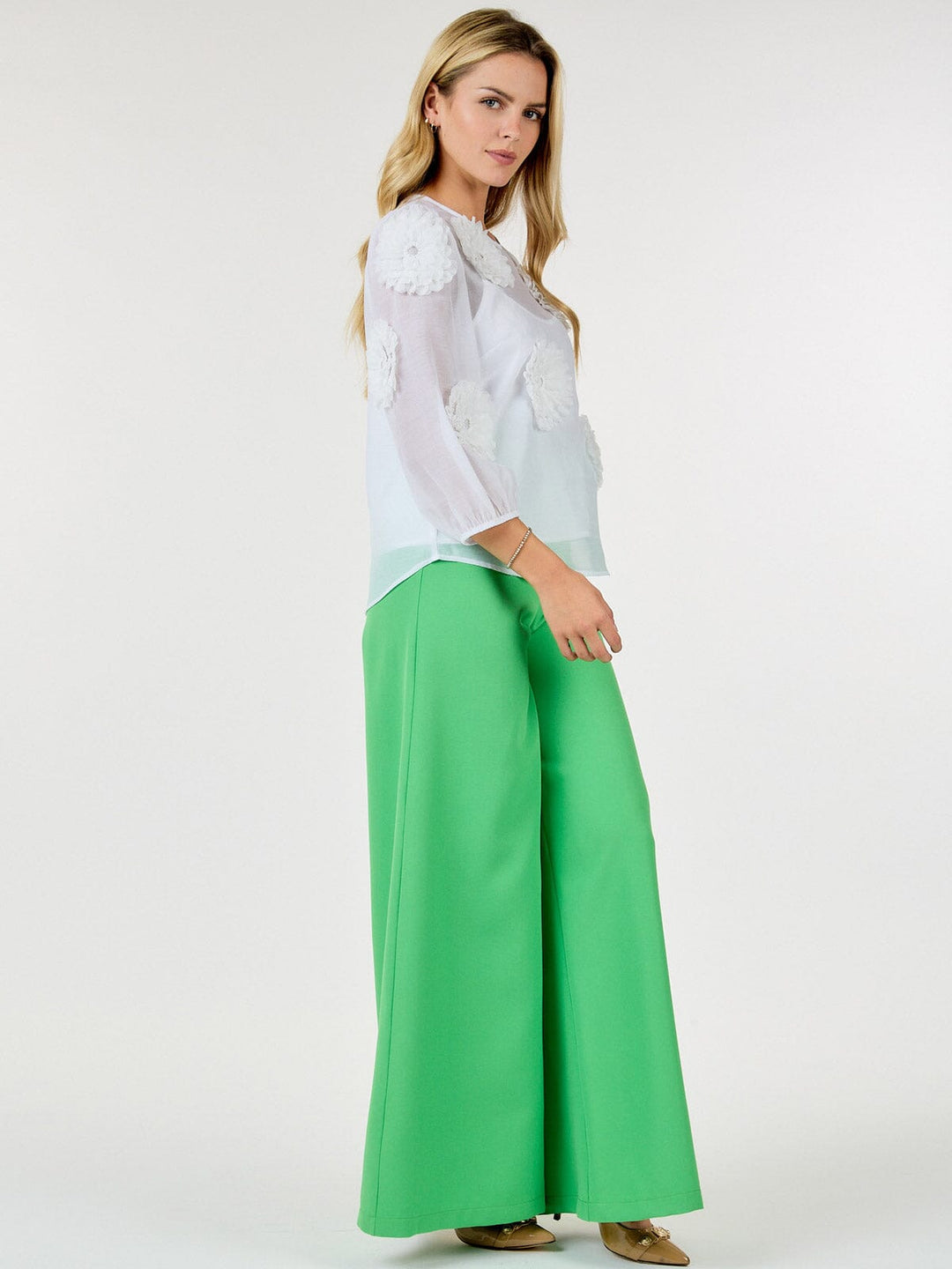 WOMEN'S ZIP UP WIDE LEG PALAZZO PANTS
