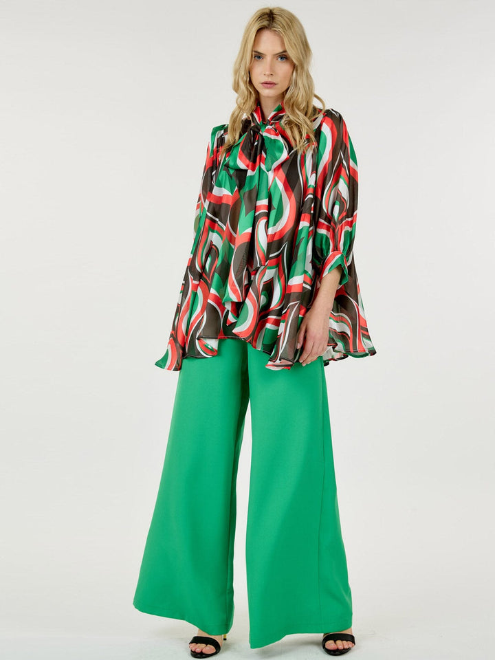 WOMEN'S ZIP UP WIDE LEG PALAZZO PANTS