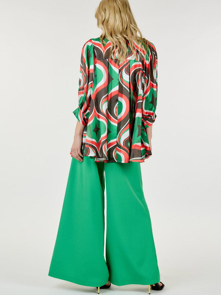 WOMEN'S ZIP UP WIDE LEG PALAZZO PANTS