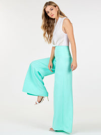WOMEN'S ZIP UP WIDE LEG PALAZZO PANTS