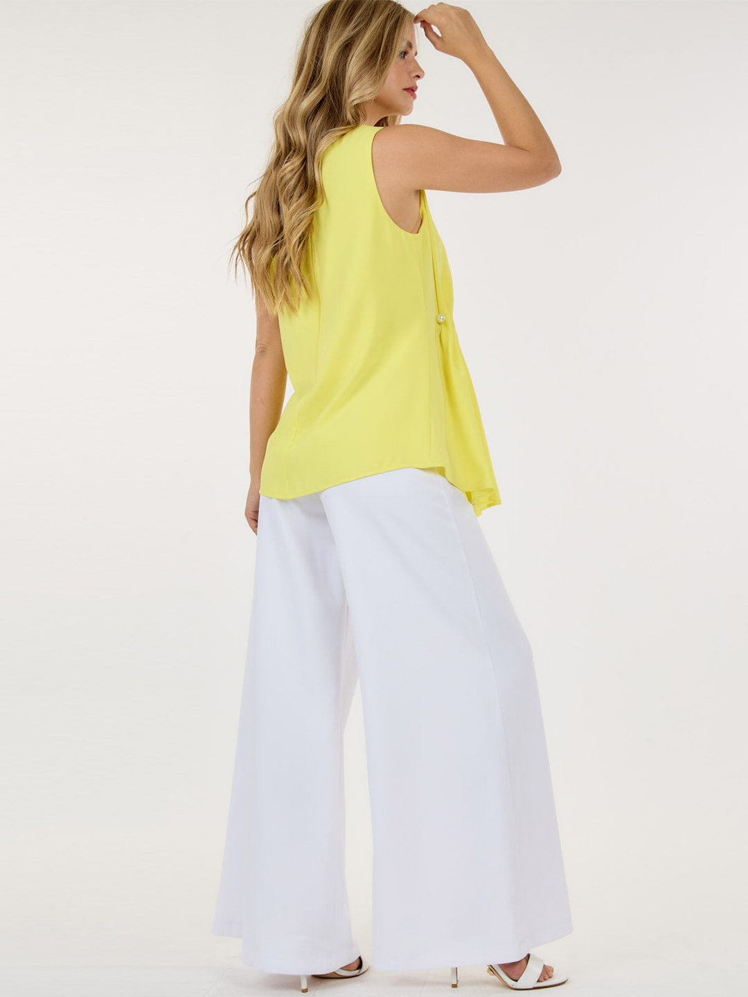 WOMEN'S ZIP UP WIDE LEG PALAZZO PANTS