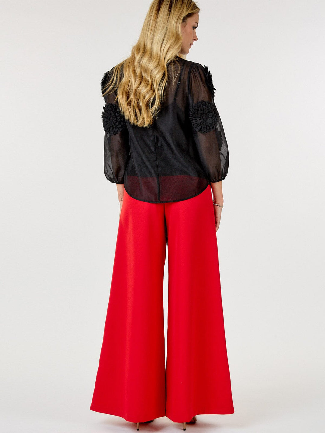 WOMEN'S ZIP UP WIDE LEG PALAZZO PANTS