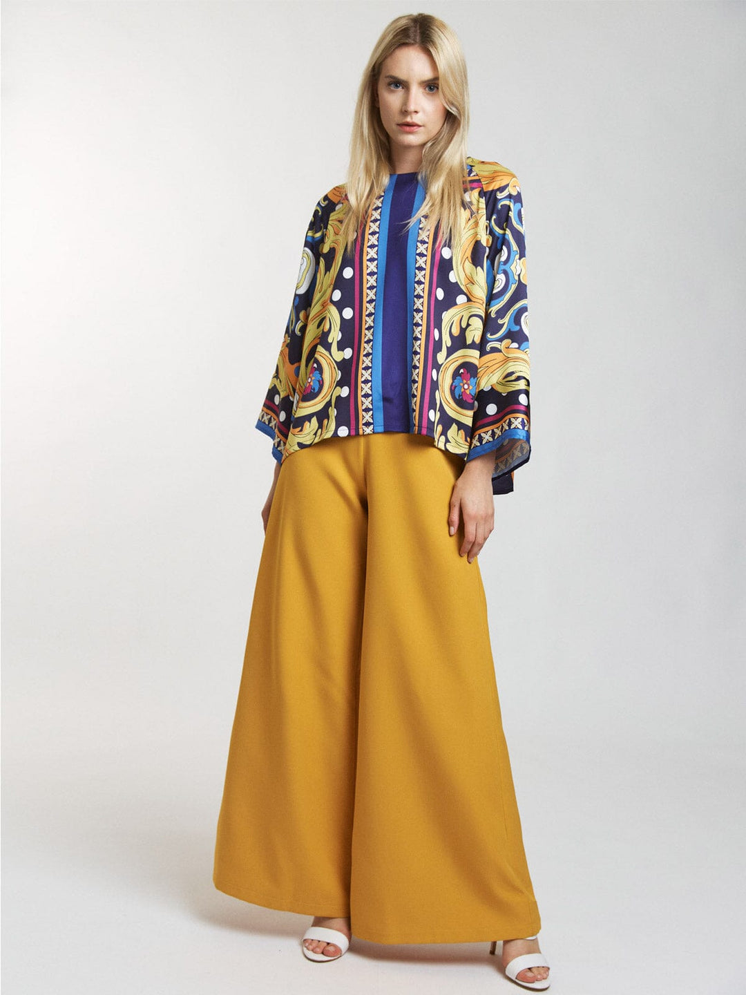 WOMEN'S ZIP UP WIDE LEG PALAZZO PANTS