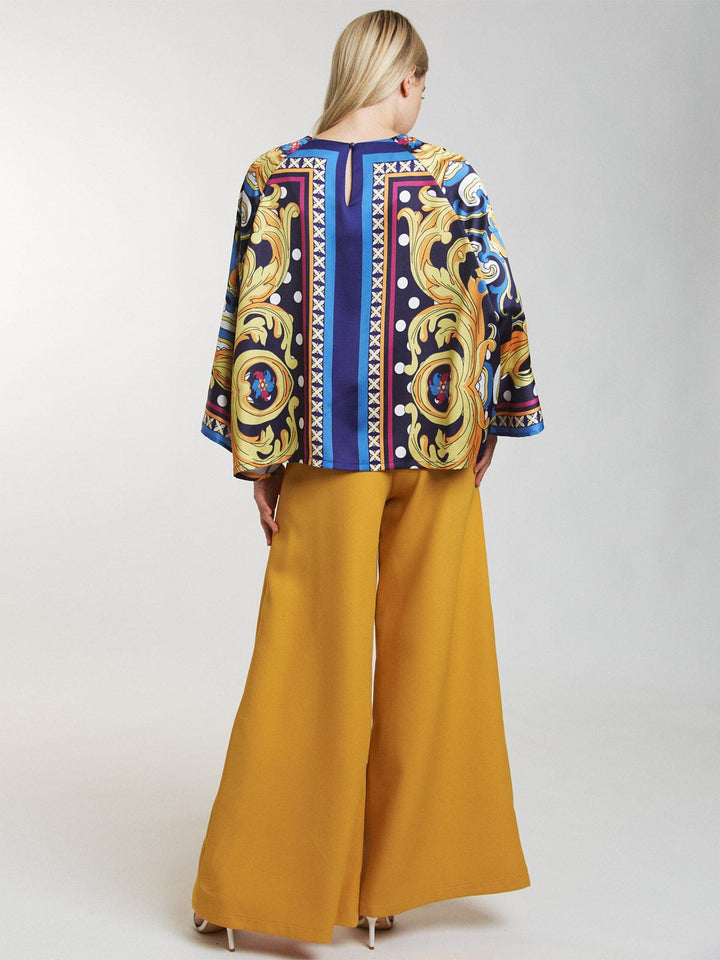 WOMEN'S ZIP UP WIDE LEG PALAZZO PANTS