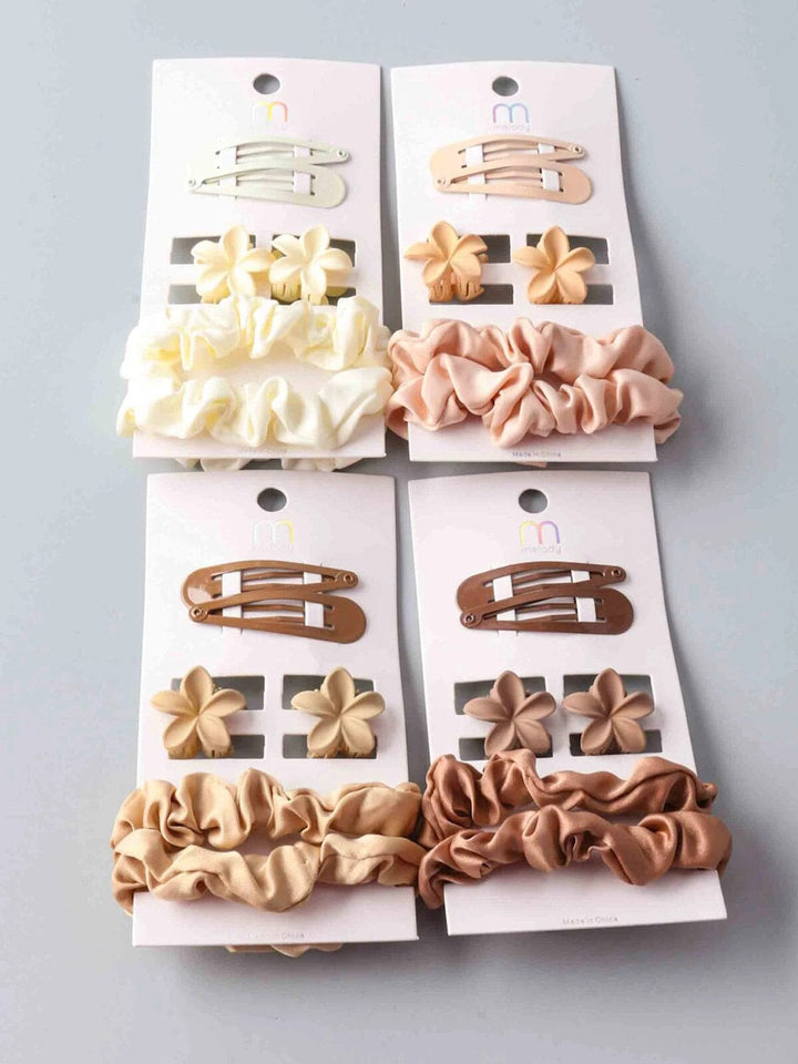 FASHION ASSORTED COLORS MULTI HAIR CLIPS SET