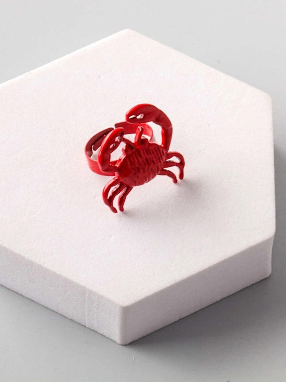 FASHION RED CRAB RINGS