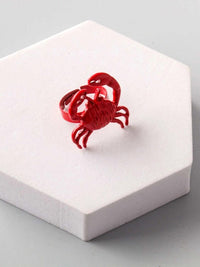 FASHION RED CRAB RINGS
