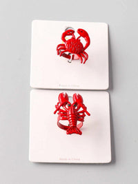 FASHION RED CRAB RINGS