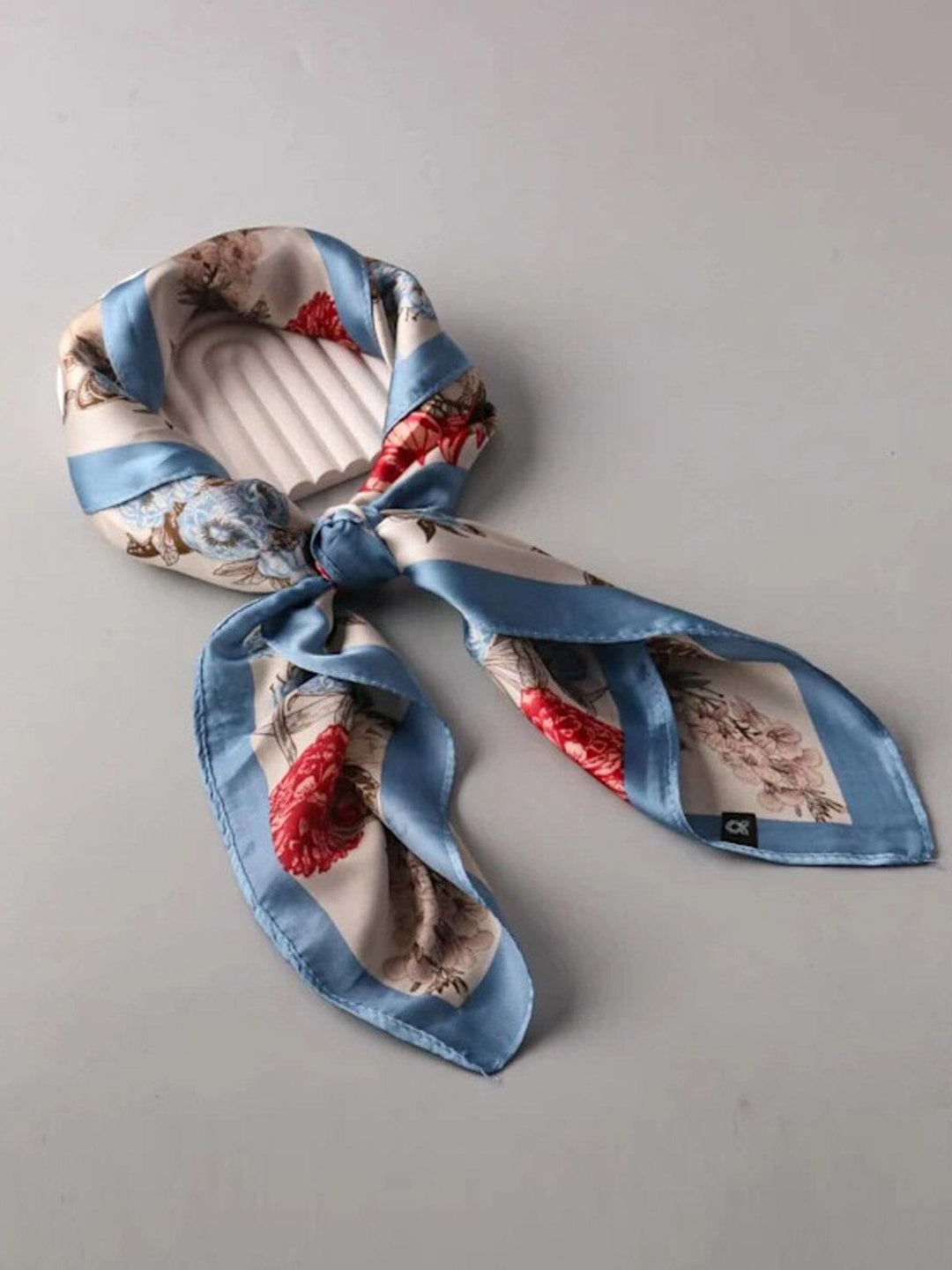 FASHION MULTIPLE PURPOSE COLORBLOCK FLORAL SCARF