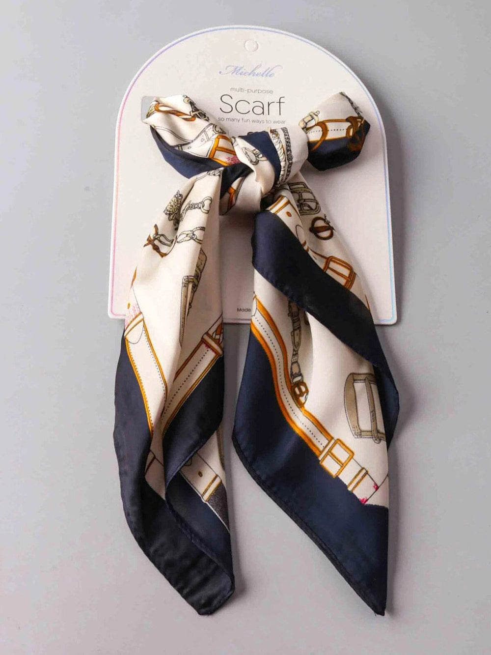 FASHION MULTIPLE PURPOSE COLORBLOCK PRINT SCARF