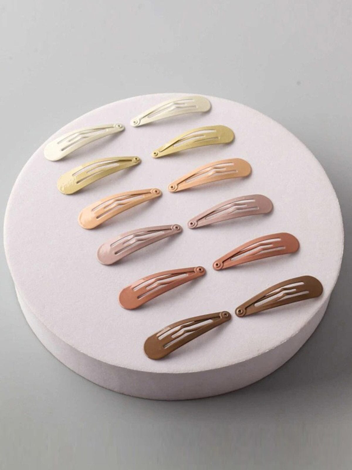FASHION ASSORTED COLORS TIC TAC HAIR CLIPS