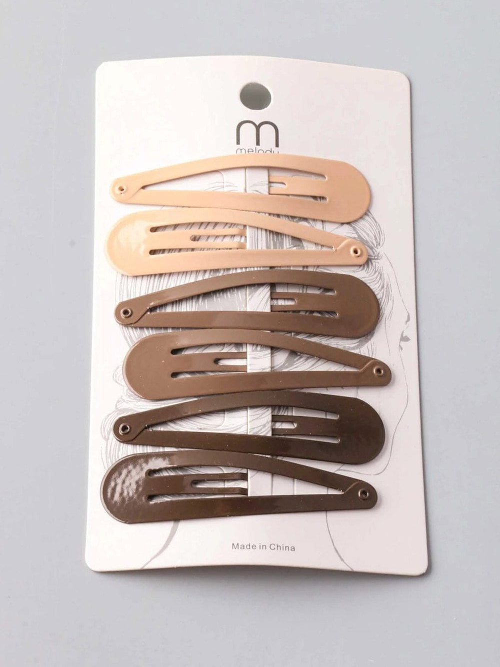 FASHION ASSORTED COLORS TIC TAC HAIR CLIPS