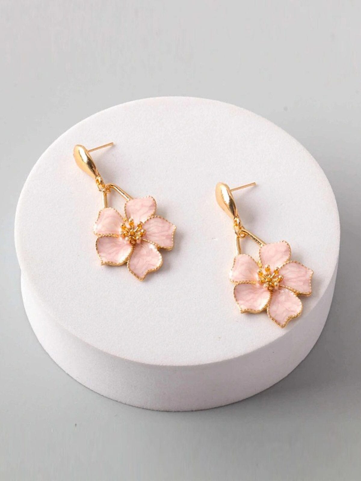 FASHION ASSORTED COLORS FLOWERS EARRINGS