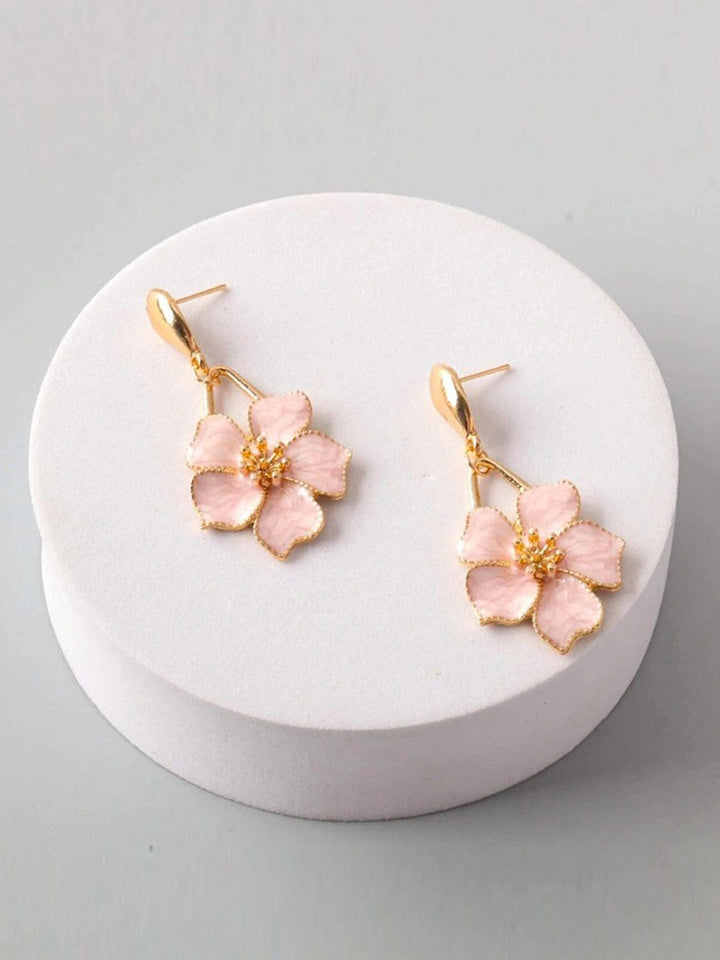 FASHION ASSORTED COLORS FLOWERS EARRINGS