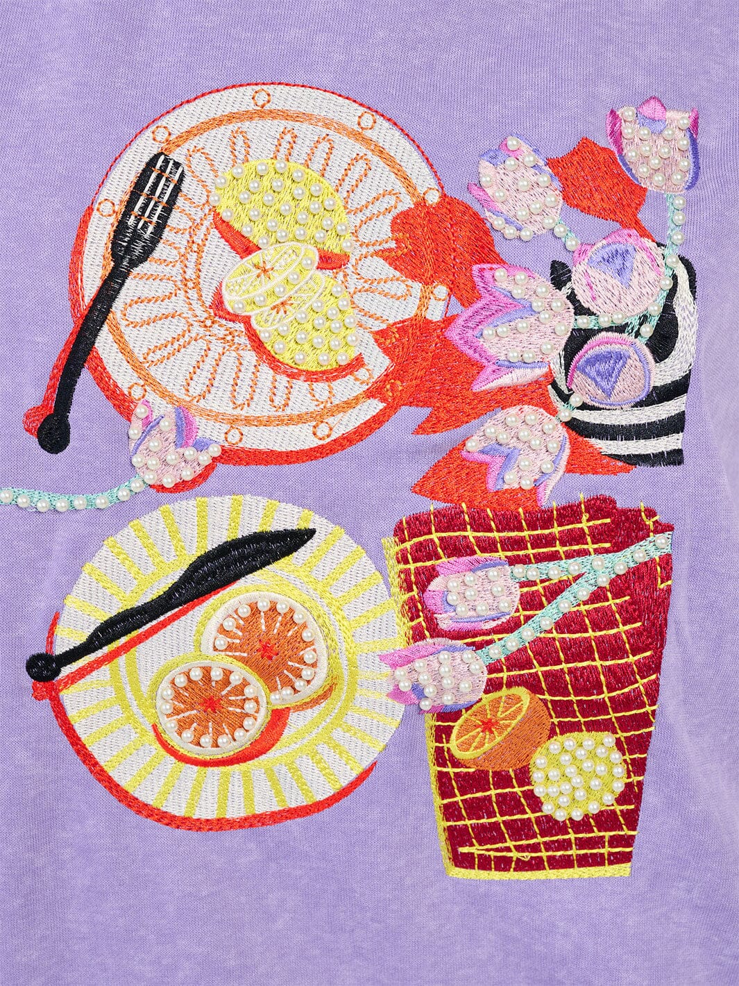 WOMEN'S LONG SLEEVE GRAPHIC PEARL PULLOVER SWEATER