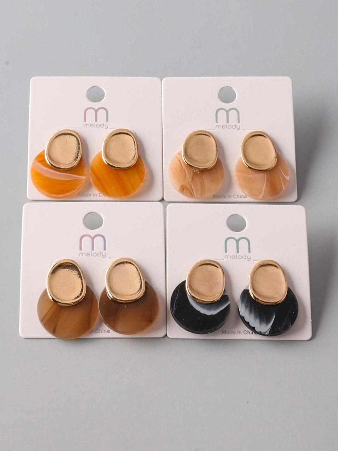 FASHION ASSORTED COLORS EARRINGS