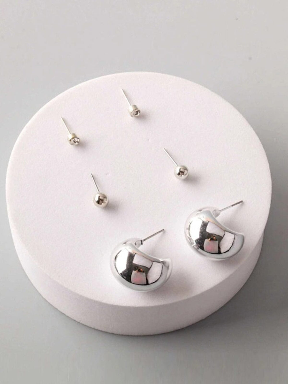 FASHION GOLD & SILVER 3PC. SET EARRINGS