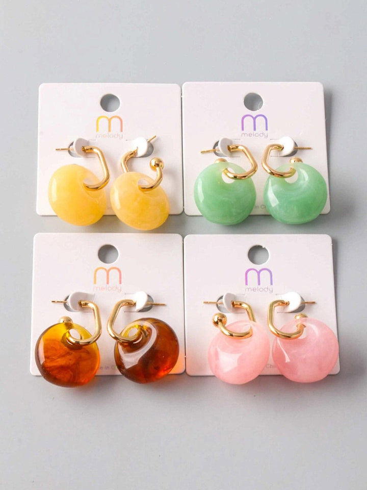 FASHION ASSORTED COLORS EARRINGS