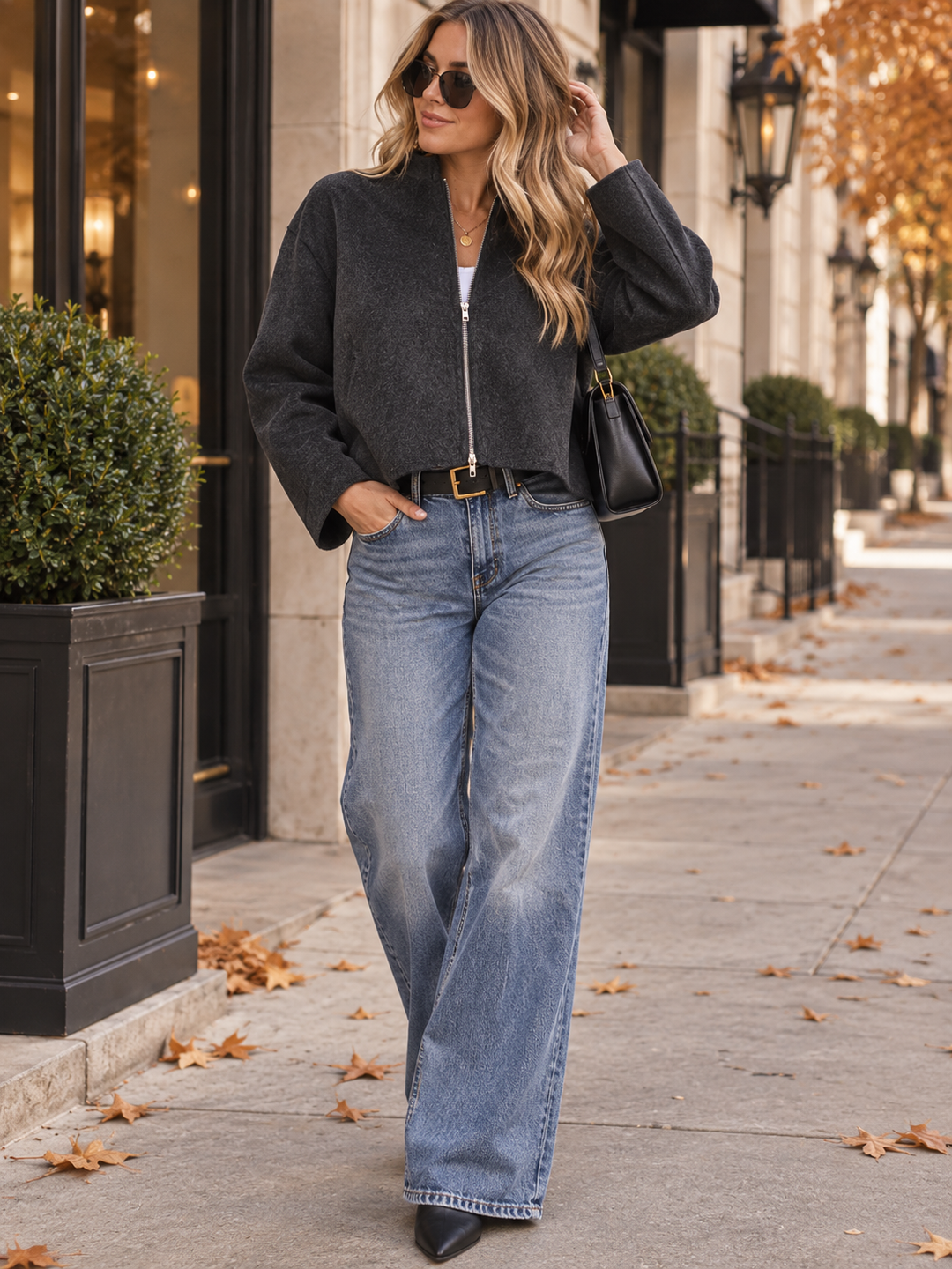 WOMEN'S LONG SLEEVE ZIPPER CLOSURE JACKETS
