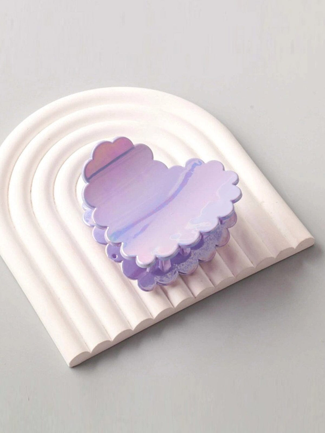 FASHION ASSORTED COLORS HEART HAIR CLAW CLIPS