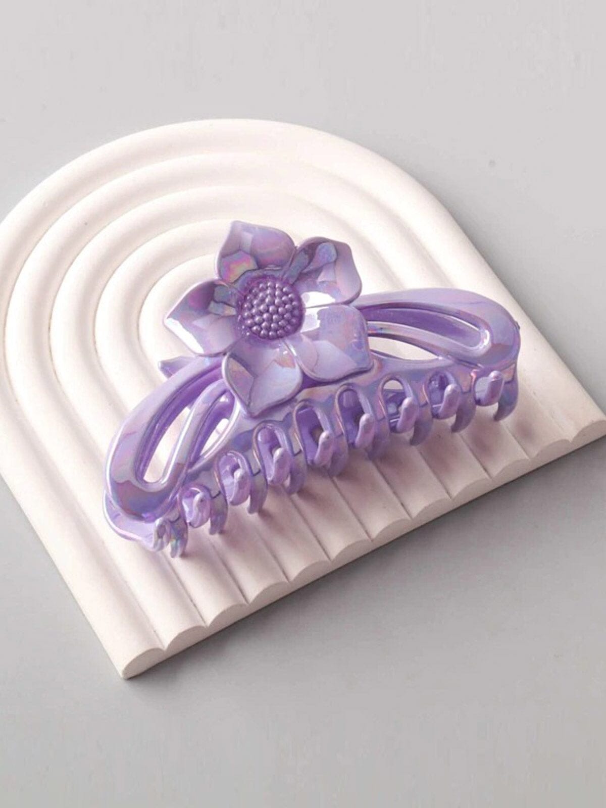 FASHION ASSORTED COLORS FLOWER HAIR CLAW CLIPS