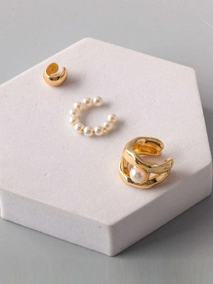 FASHION ASSORTED HOOPS 3PC. SET EARRINGS