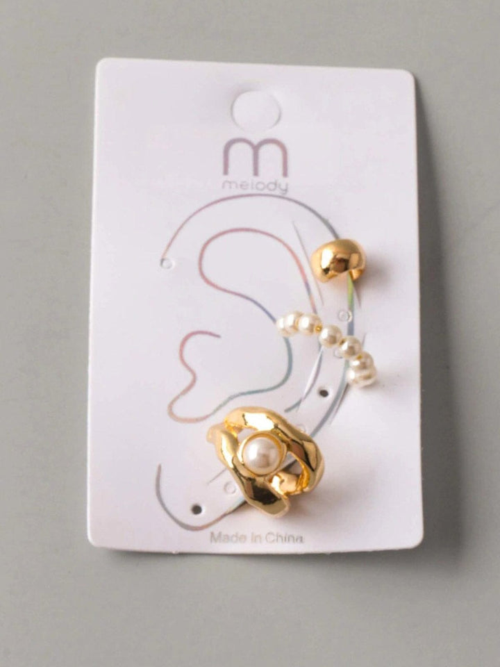 FASHION ASSORTED HOOPS 3PC. SET EARRINGS