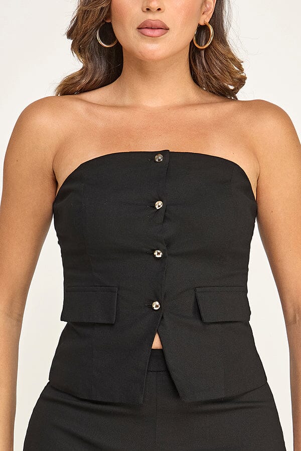 WOMEN'S SLEEVELESS BUTTON UP TOP & ZIP UP MINI SHORTS 2PC. SET