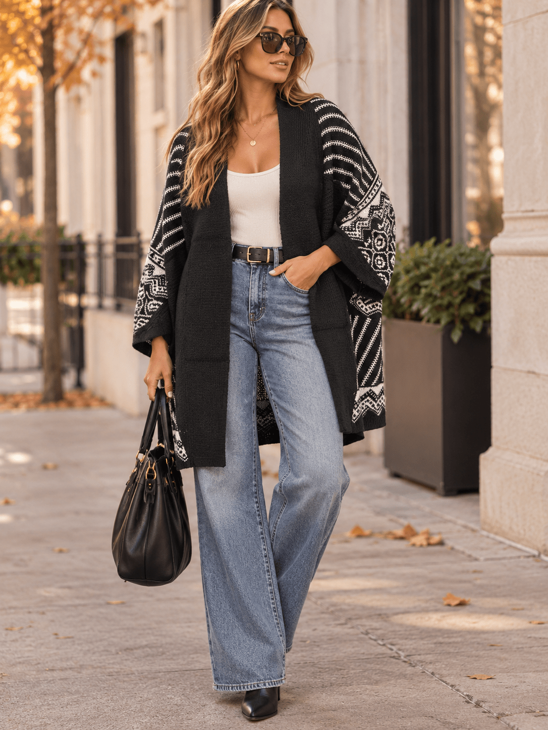 WOMEN'S SHORT SLEEVE OPEN FRONT COLORBLOCK KNIT CARDIGAN