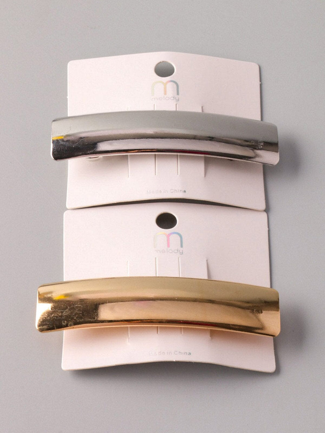 ASSORTED GOLD & SILVER HAIR BARRETTE