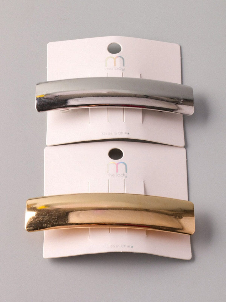 ASSORTED GOLD & SILVER HAIR BARRETTE