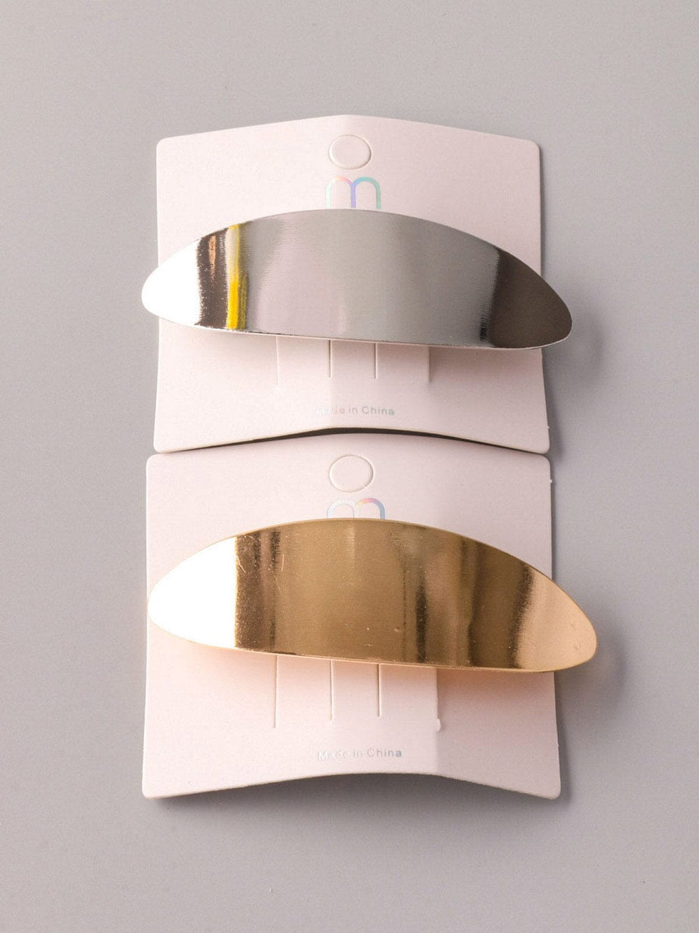 ASSORTED GOLD & SILVER HAIR BARRETTE