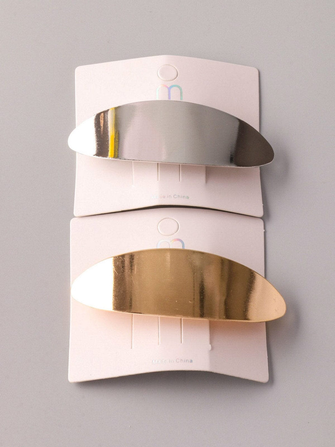 ASSORTED GOLD & SILVER HAIR BARRETTE