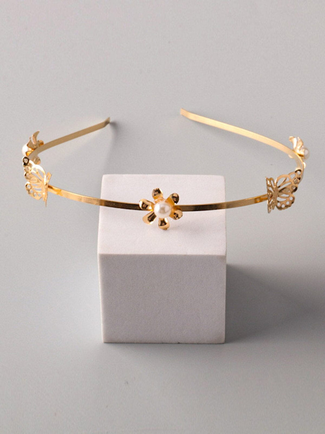FASHION GOLD & SILVER FLOWER BUTTERFLY HEADBANDS