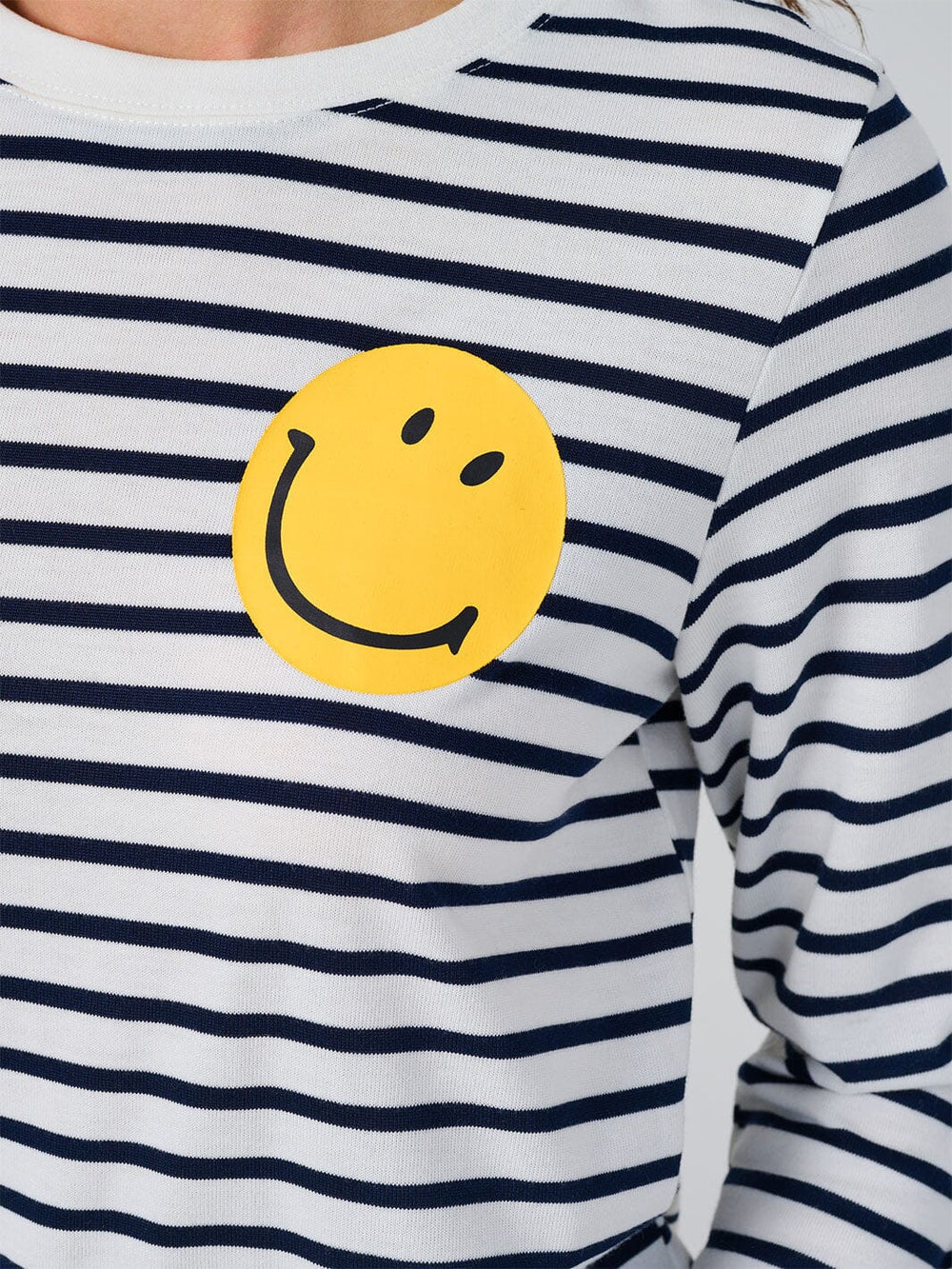 WOMEN'S LONG SLEEVE COLORBLOCK STRIPES GRAPHIC TOP