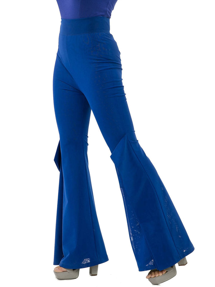 WOMEN'S ZIP UP WIDE LEG RUFFLE DETAILED PANTS
