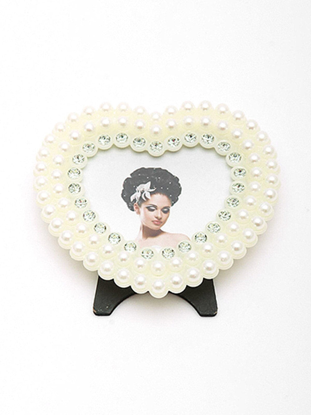 PEARL GOLD HEART SHAPE STANDING PICTURE FRAME