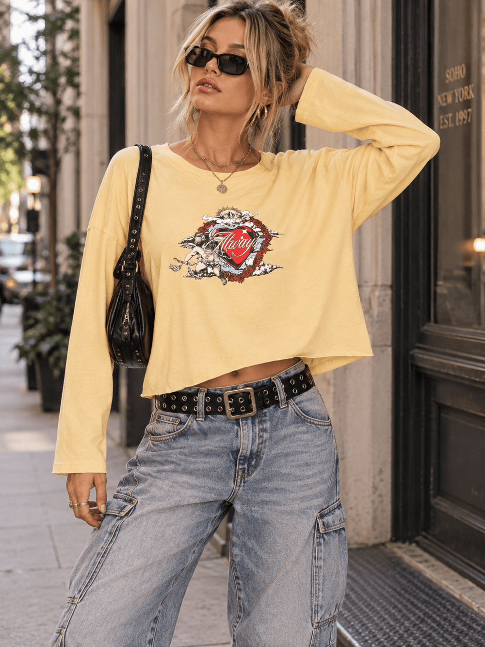 WOMEN'S LONG SLEEVE ALWAYS GRAPHIC TOP