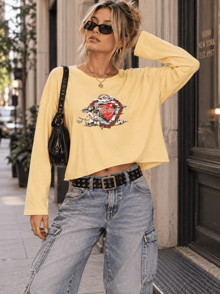 WOMEN'S LONG SLEEVE ALWAYS GRAPHIC TOP