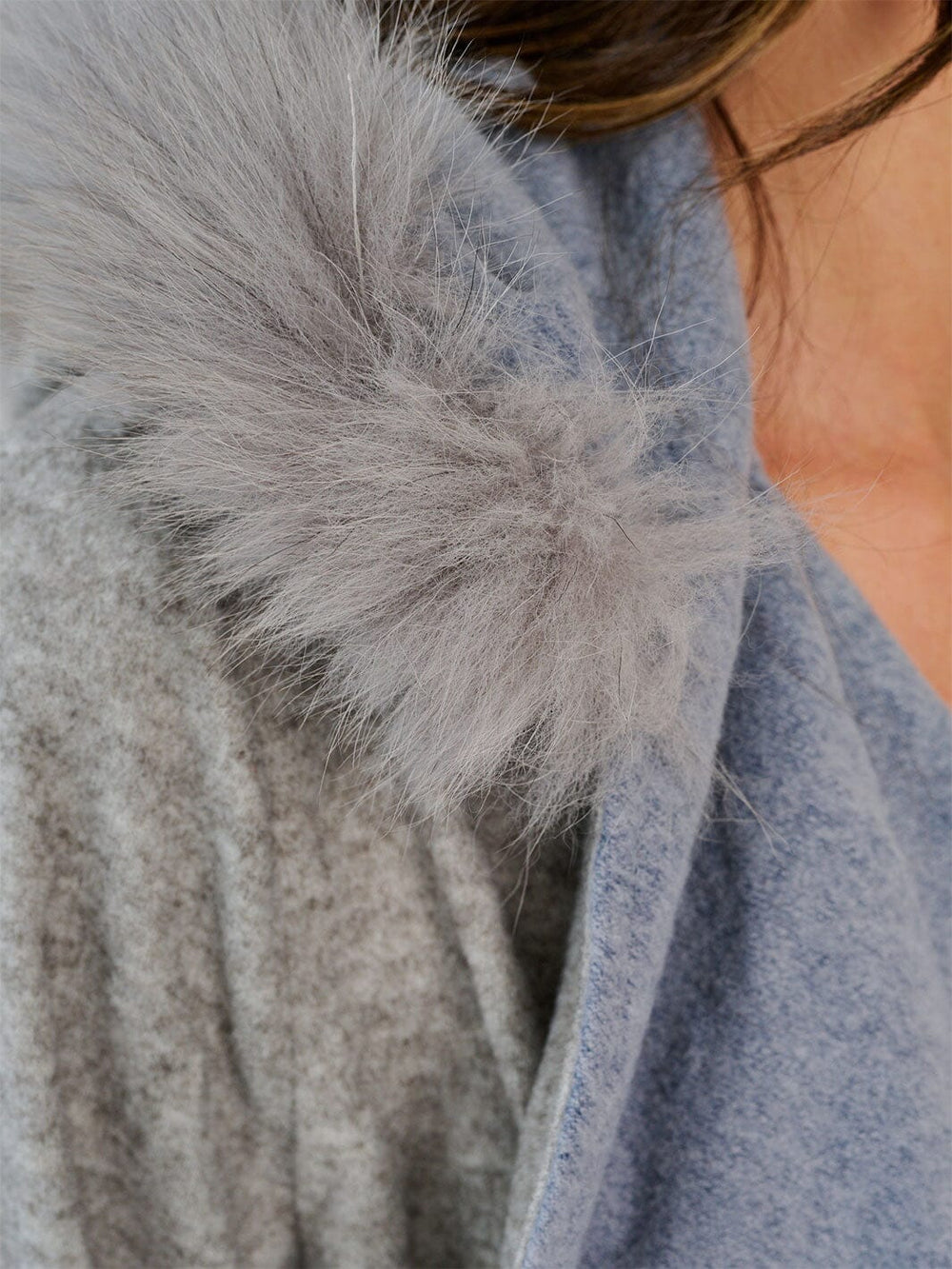 WOMEN'S LONG SLEEVE OPEN FRONT POCKETS SELF TIE HOODED CARDIGAN