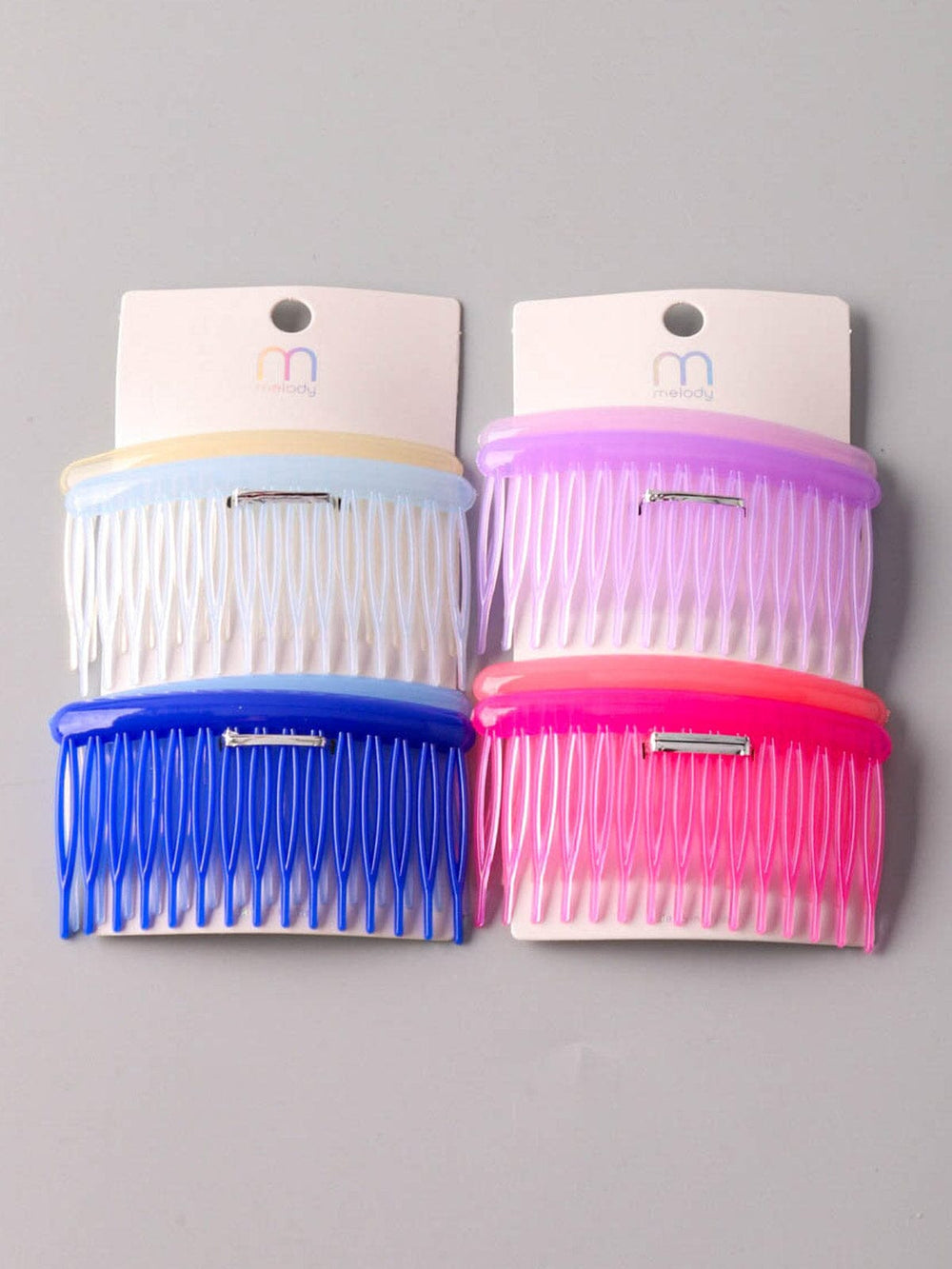 FASHION ASSORTED COLORS HAIR COMB CLIP