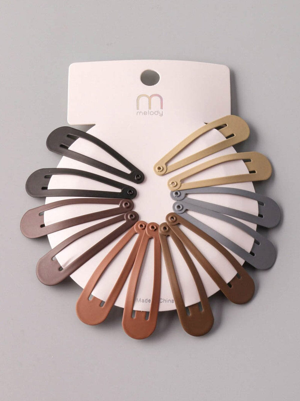 FASHION ASSORTED COLORS TIC TAC HAIR CLIPS