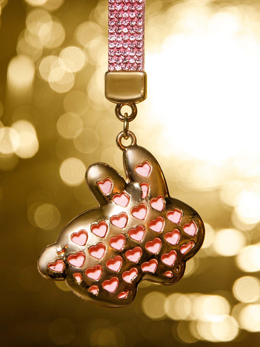 FASHION ASSORTED BUNNY RHINESTONES PENDANT KEYCHAIN