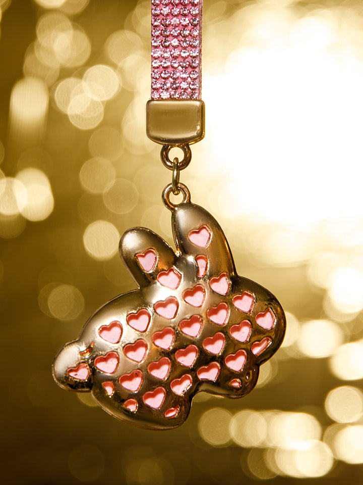 FASHION ASSORTED BUNNY RHINESTONES PENDANT KEYCHAIN