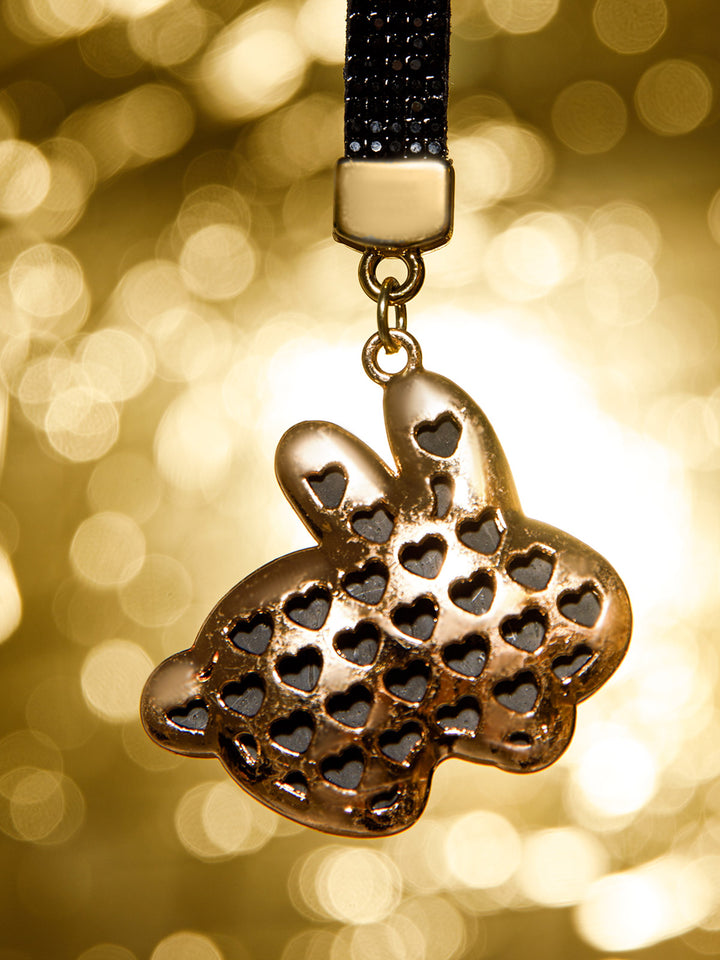FASHION ASSORTED BUNNY RHINESTONES PENDANT KEYCHAIN