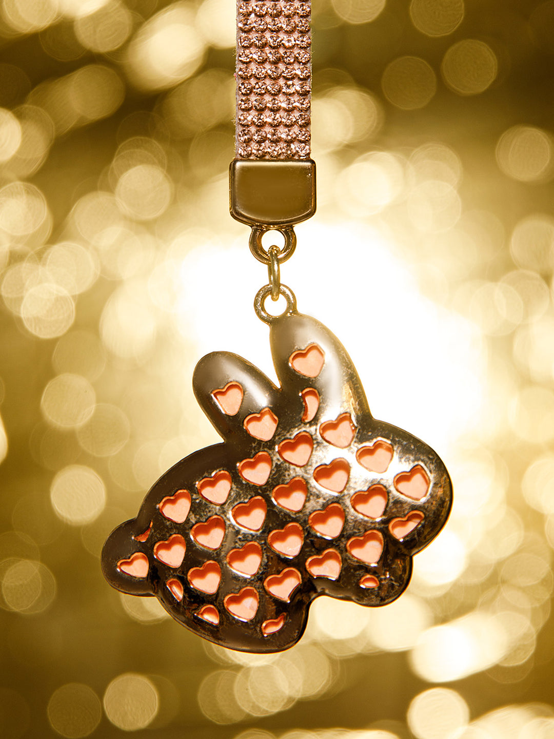 FASHION ASSORTED BUNNY RHINESTONES PENDANT KEYCHAIN