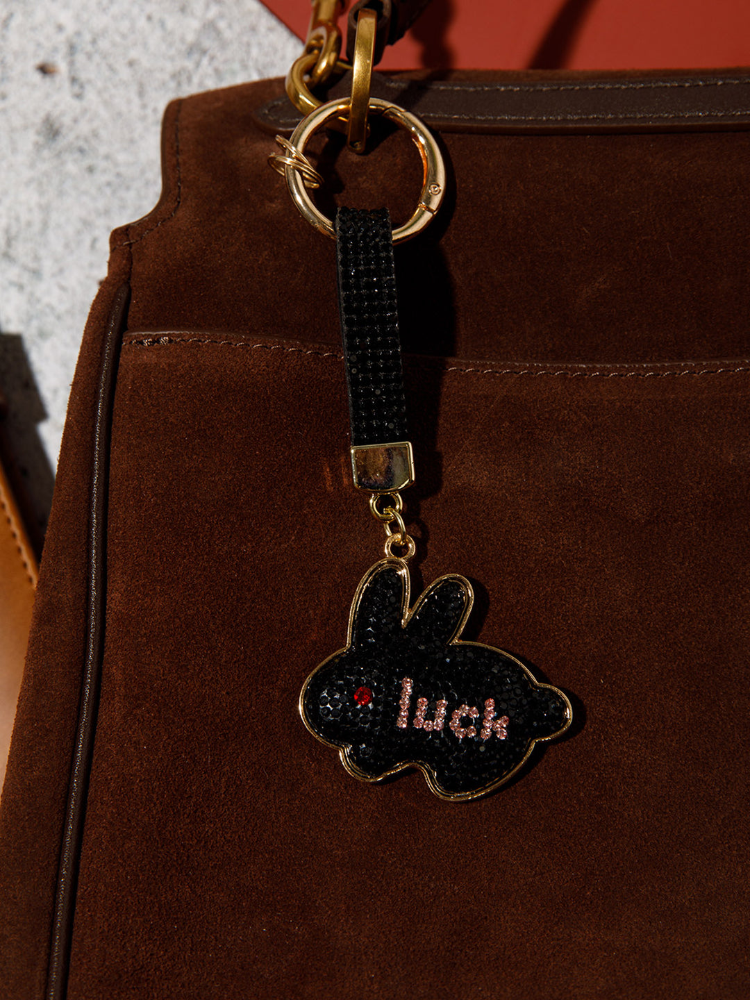 FASHION ASSORTED BUNNY RHINESTONES PENDANT KEYCHAIN