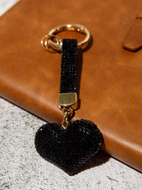 FASHION HEART RHINESTONES PENDANT KEYCHAIN