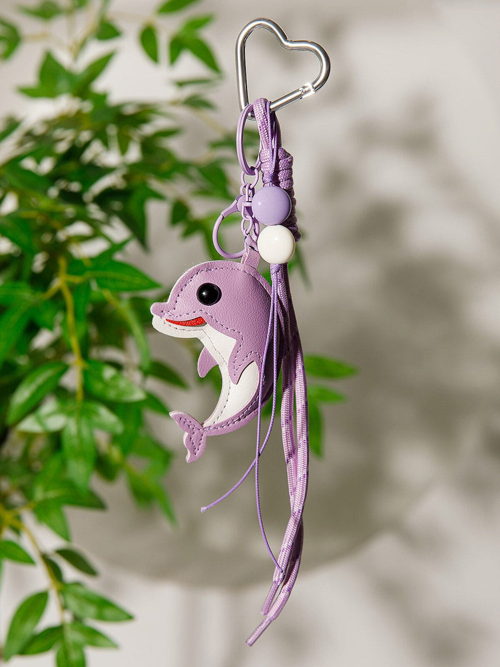 FASHION PU LEATHER DOLPHIN MULTI PENDANT KEYCHAIN